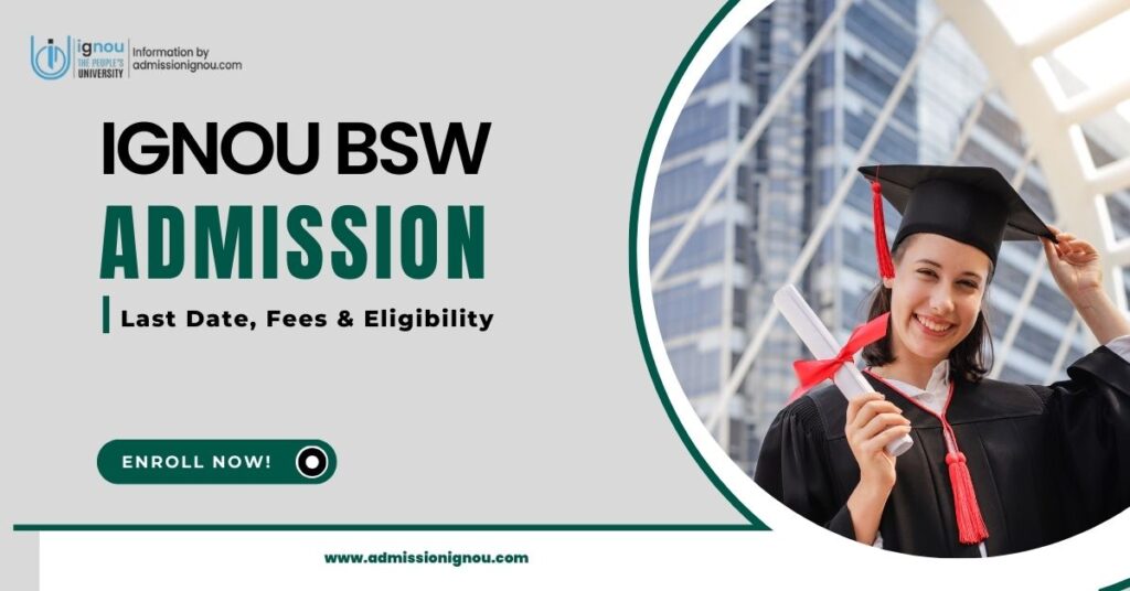 IGNOU BSW admission 2025