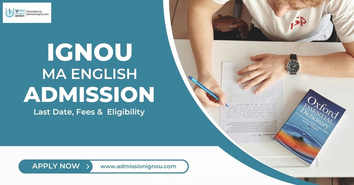 IGNOU MA English Admission