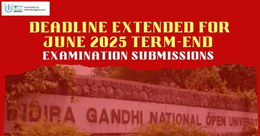 Deadline Extended for June 2025