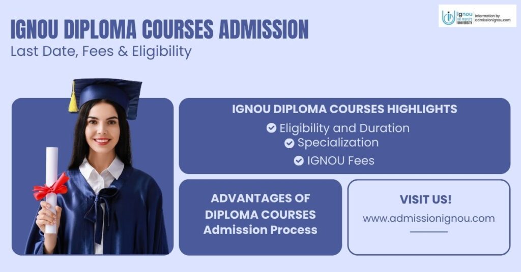 IGNOU Diploma Courses admission