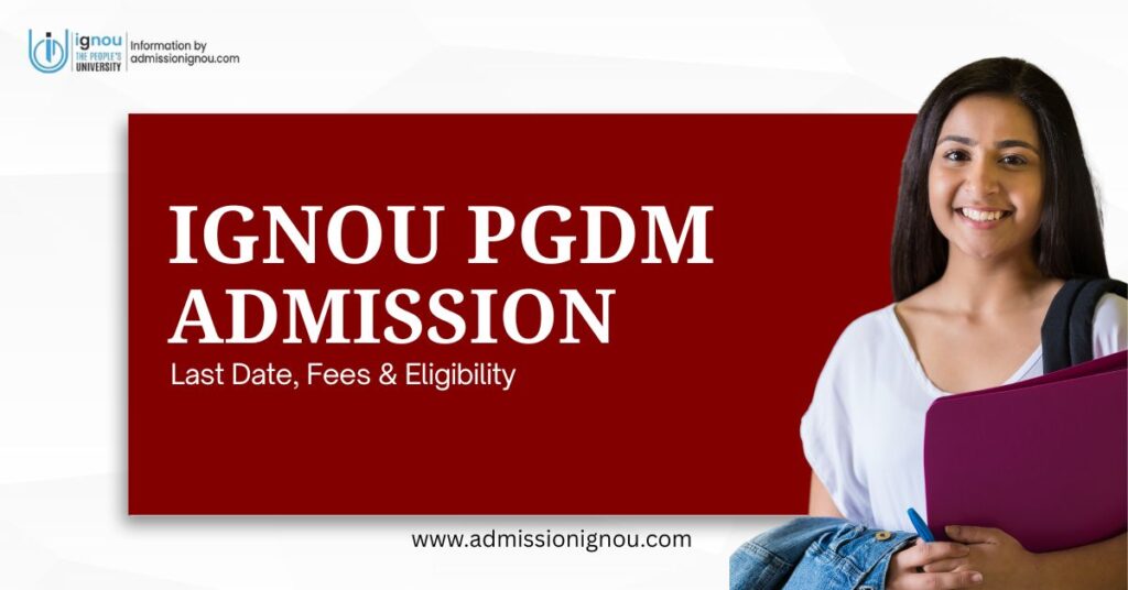 IGNOU PGDM Admission