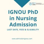 IGNOU PhD in Nursing Admission