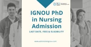 IGNOU PhD in Nursing Admission