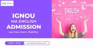 IGNOU MA English Admission