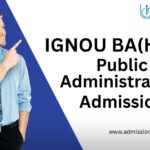 IGNOU BA Honours in Public Administration Admission