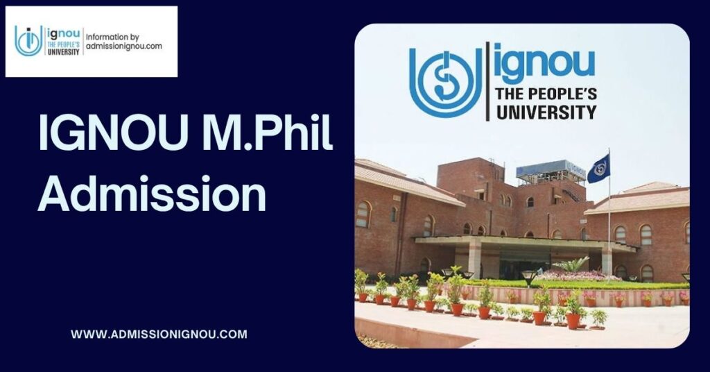 IGNOU M.Phil admission