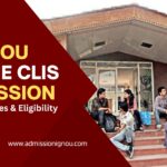 IGNOU CLIS admission