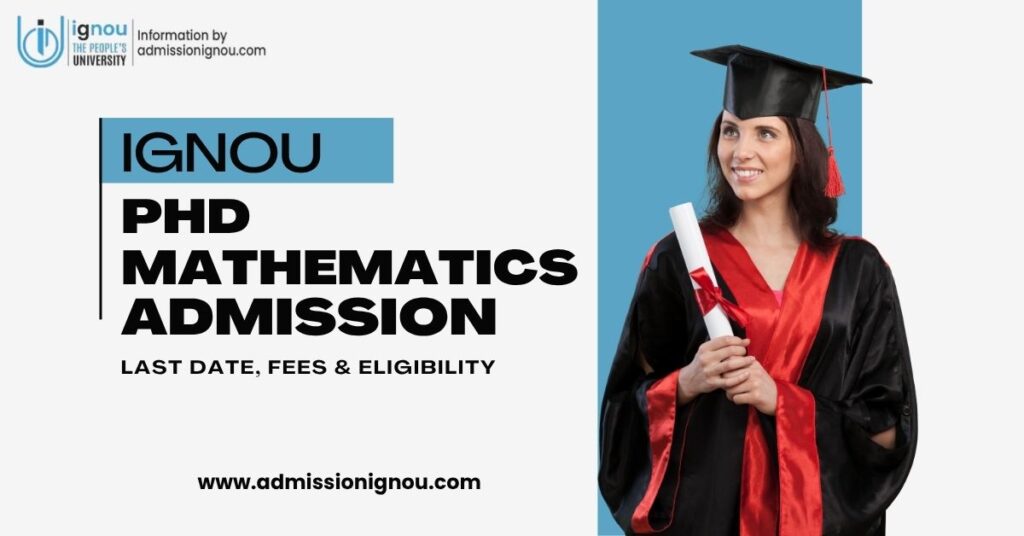 ignou phd in mathematics admission