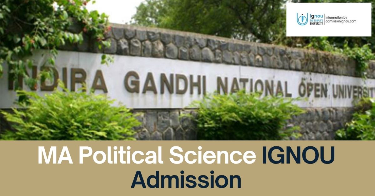 MA Political Science admission