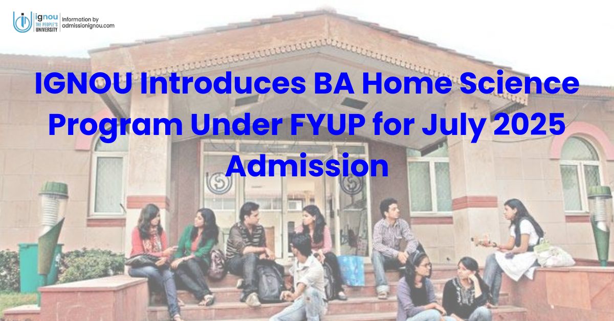 IGNOU BA Home Science