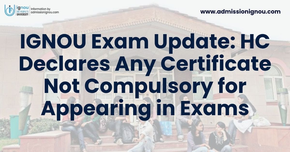 IGNOU equivalency certificate update